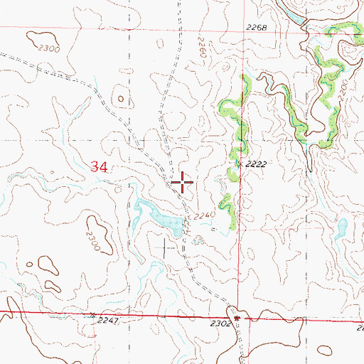 Topographic Map of Ray Haberman Sr Number 1 Dam, SD