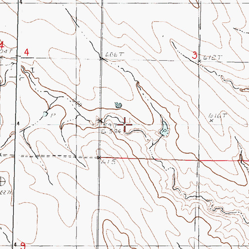 Topographic Map of Plum Creek Grazing Association Number 1 Dam, SD