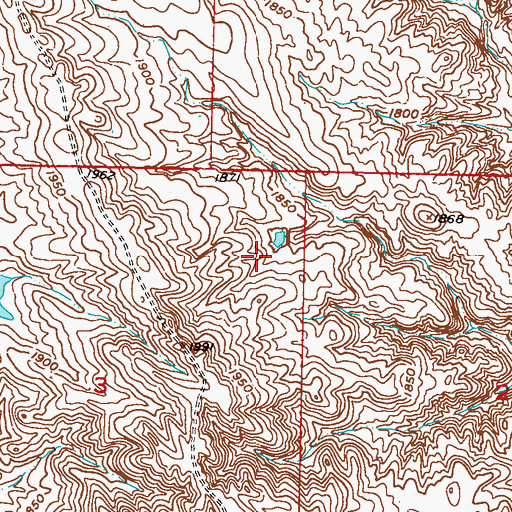 Topographic Map of Harold Stirling Dam, SD