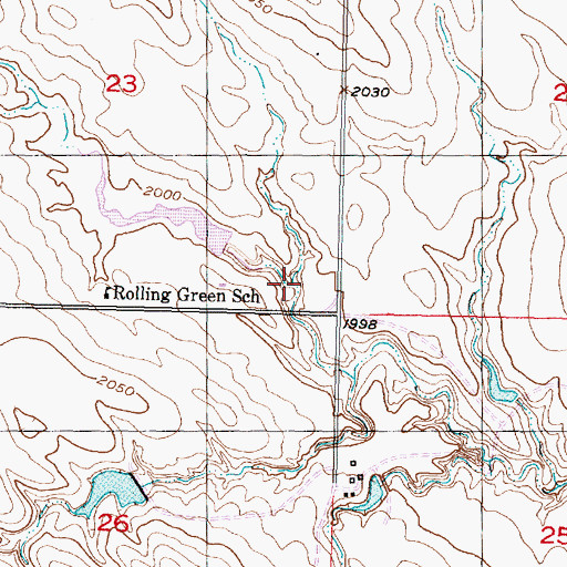 Topographic Map of Norbert Bonhorst Dam, SD