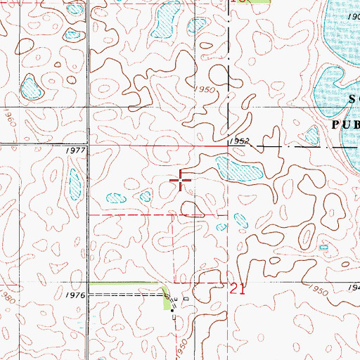 Topographic Map of Feltman Dam, SD