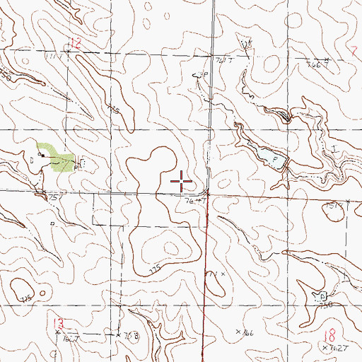Topographic Map of J and E Trailer Court, SD