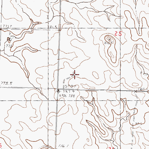 Topographic Map of Butterview School, SD