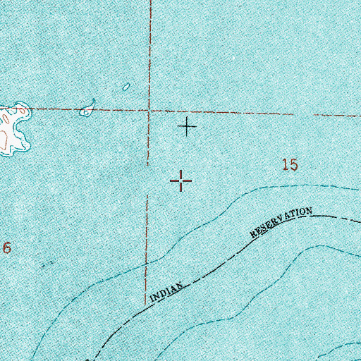 Topographic Map of Little Bend, SD
