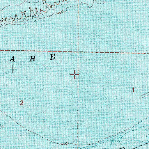 Topographic Map of Oahe, SD