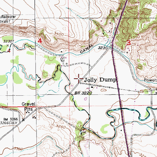 Topographic Map of Jolly Dump, SD