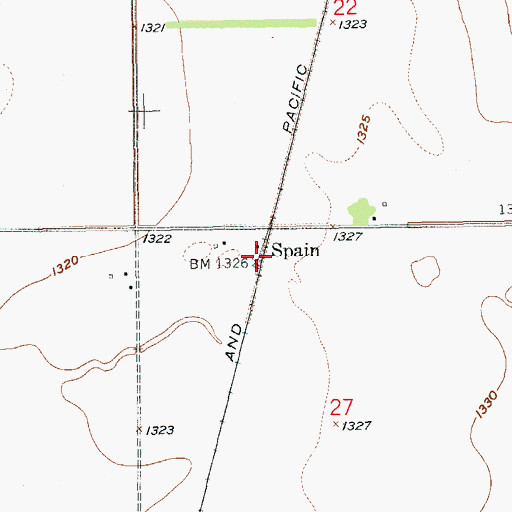 Topographic Map of Spain, SD
