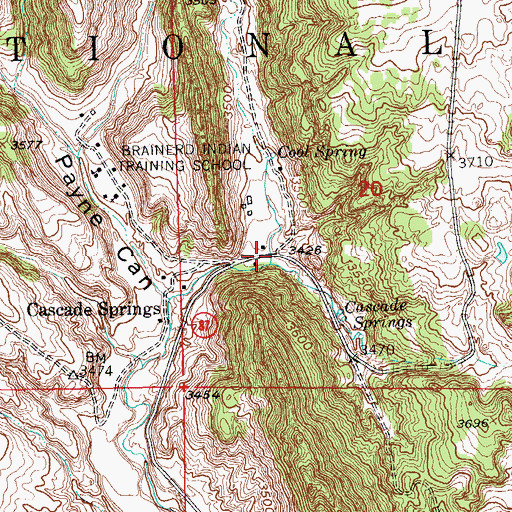 Topographic Map of Alabaugh Canyon, SD