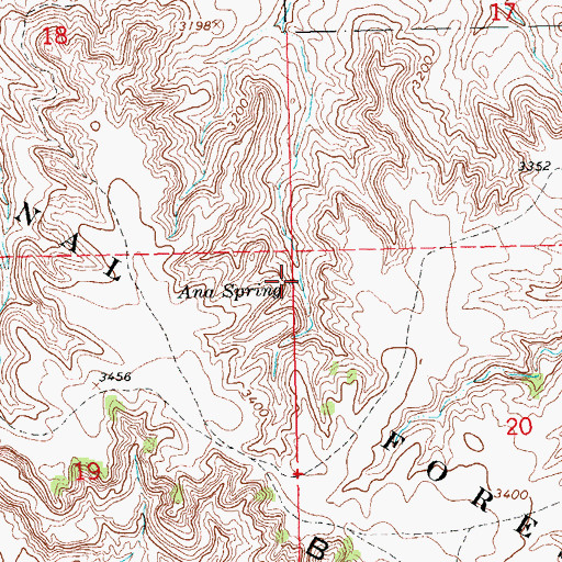 Topographic Map of Ana Spring, SD