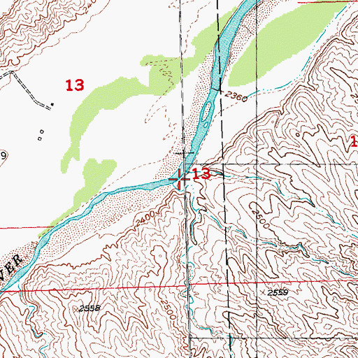 Topographic Map of Anderson Draw, SD