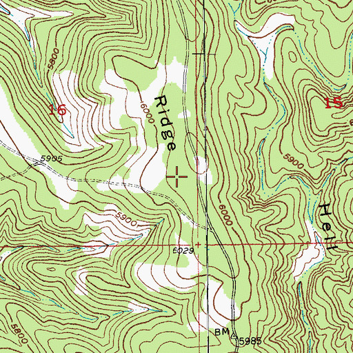 Topographic Map of Antelope Ridge, SD