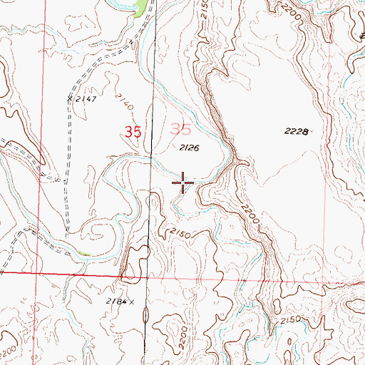 Topographic Map of Archambault Creek, SD