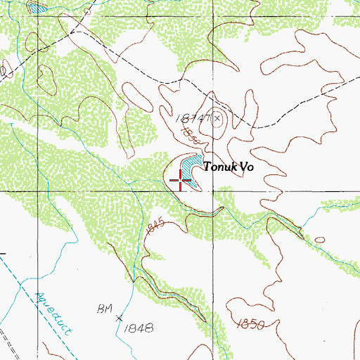 Topographic Map of Tonuk Vo, AZ