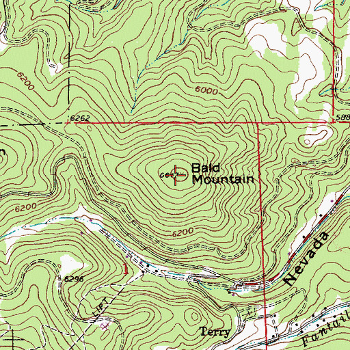 Topographic Map of Bald Mountain, SD