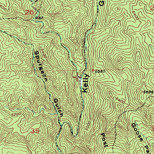 Topographic Map of Banner Gulch, SD