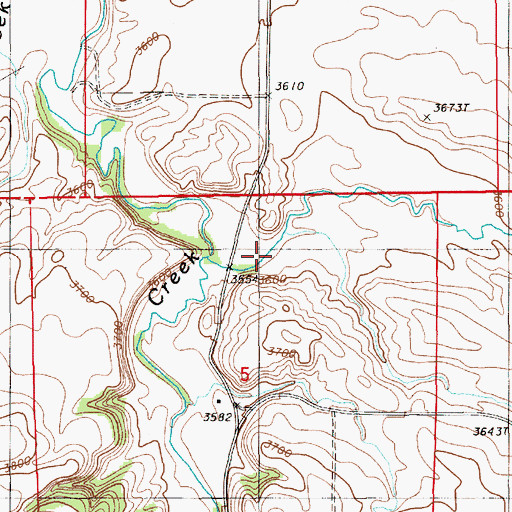 Topographic Map of Bear Gulch, WY