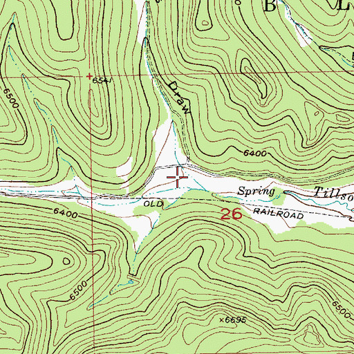Topographic Map of Billings Draw, SD