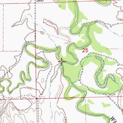 Topographic Map of Blacktail Creek, SD