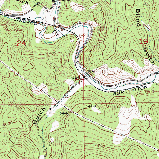 Topographic Map of Bloody Gulch, SD