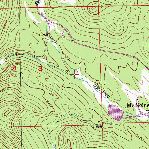 Topographic Map of Bobcat Gulch, SD