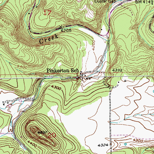 Topographic Map of Bogus Jim Creek, SD