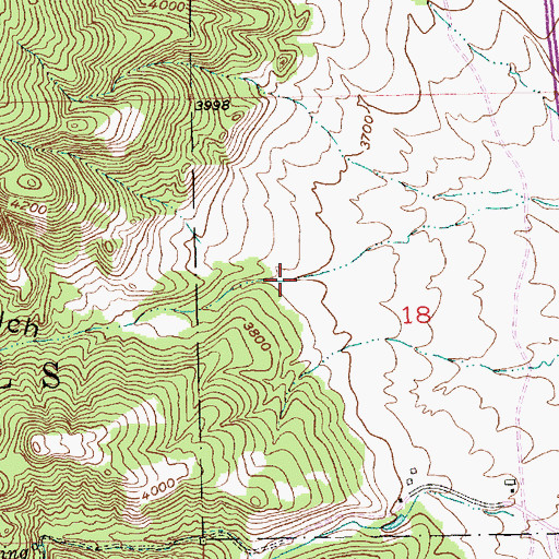 Topographic Map of Breakneck Gulch, SD