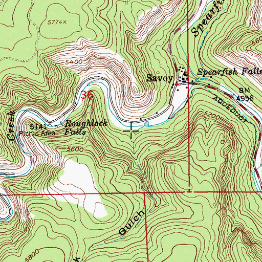 Topographic Map of Breakneck Gulch, SD