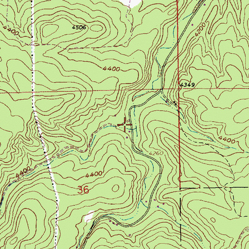 Topographic Map of Burno Gulch, SD