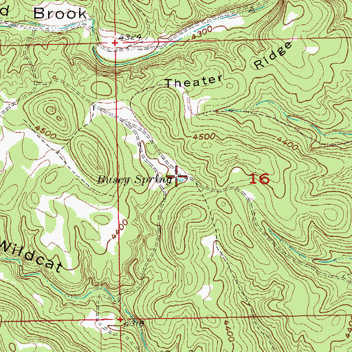 Topographic Map of Busey Spring, SD