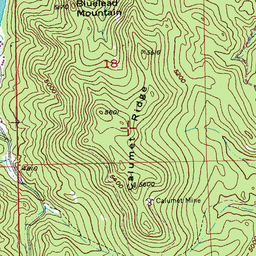 Topographic Map of Calumet Ridge, SD