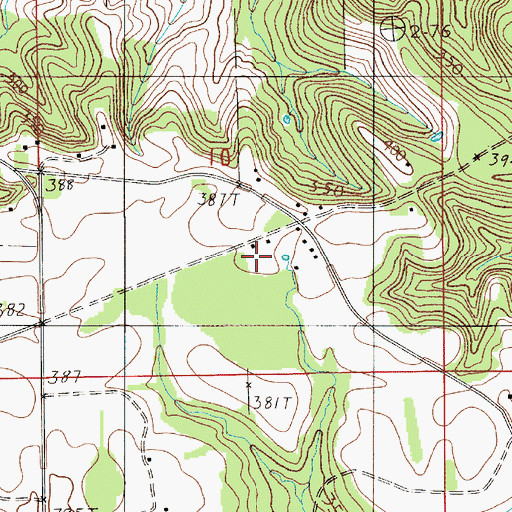 Topographic Map of Saint Luke Church, AL