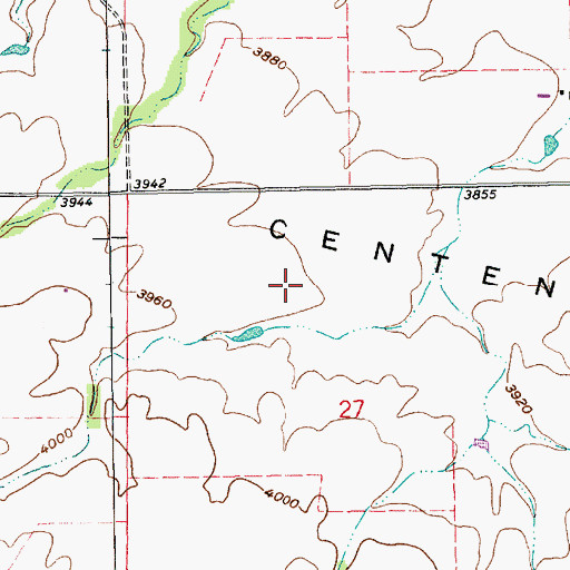 Topographic Map of Centennial Prairie, SD