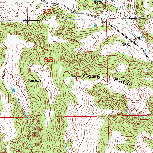 Topographic Map of Cobb Ridge, SD
