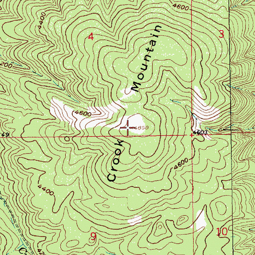Topographic Map of Crook Mountain, SD