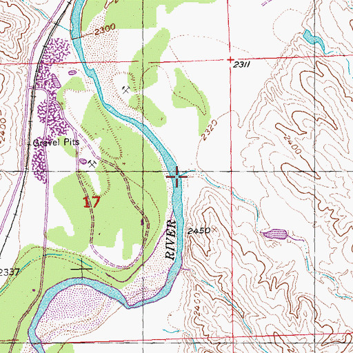 Topographic Map of Crooked Creek, SD