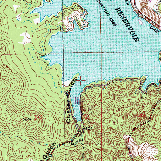 Topographic Map of Custer Gulch, SD