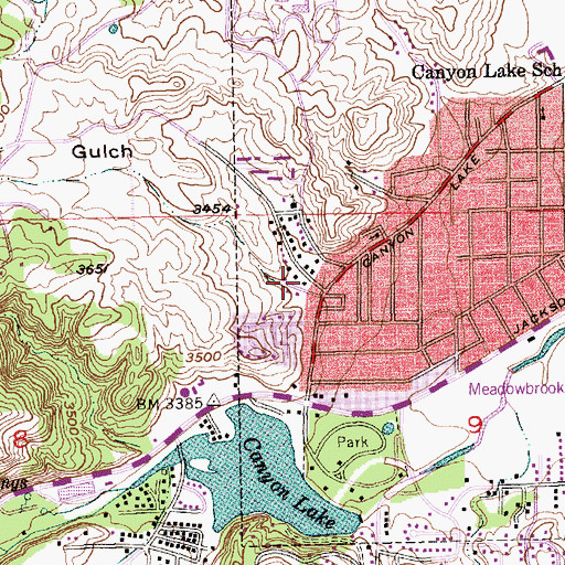 Topographic Map of Deadman Gulch, SD