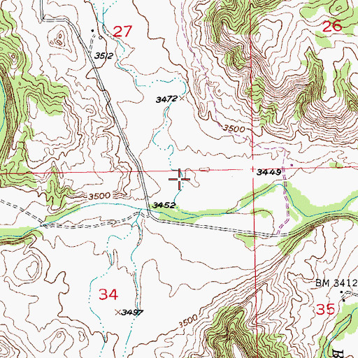 Topographic Map of Deadman Gulch, SD