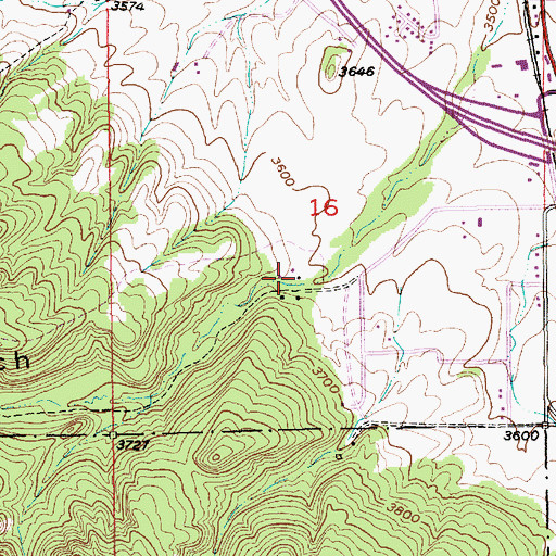 Topographic Map of Deadman Gulch, SD
