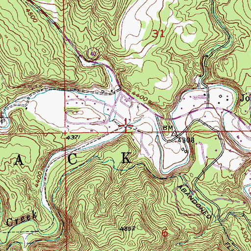 Topographic Map of Deer Creek, SD