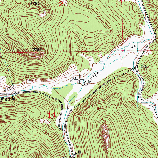 Topographic Map of Ditch Creek, SD