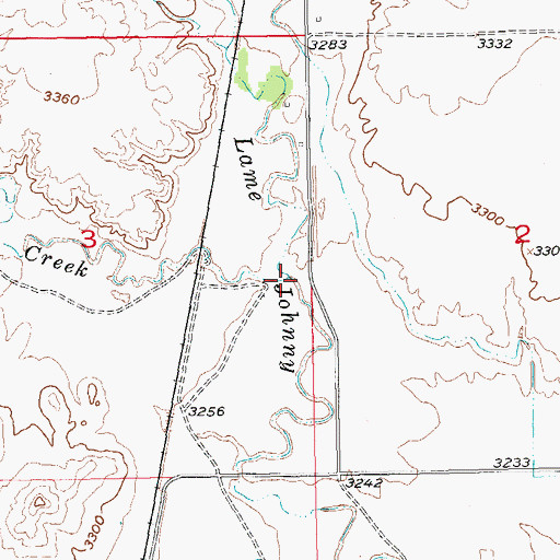 Topographic Map of Dry Creek, SD
