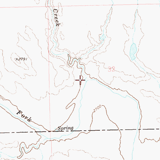 Topographic Map of Dry Creek, SD