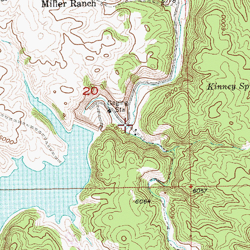 Topographic Map of Dutchman Creek, SD