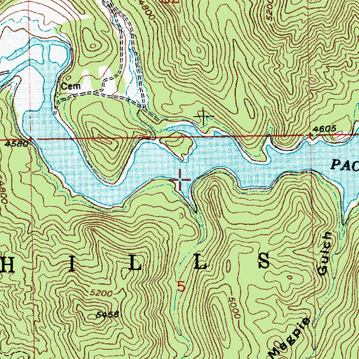 Topographic Map of Empress Gulch, SD