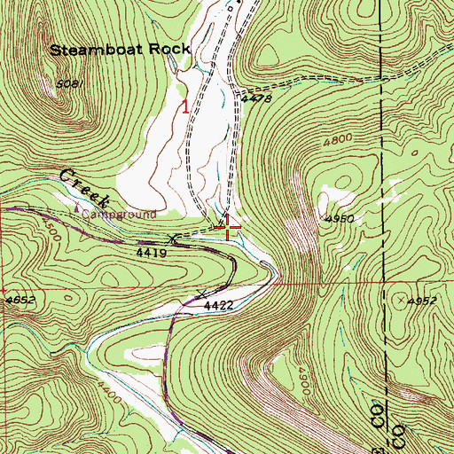 Topographic Map of Erskine Gulch, SD