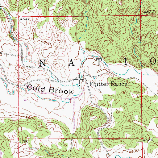 Topographic Map of Flutter Ranch, SD