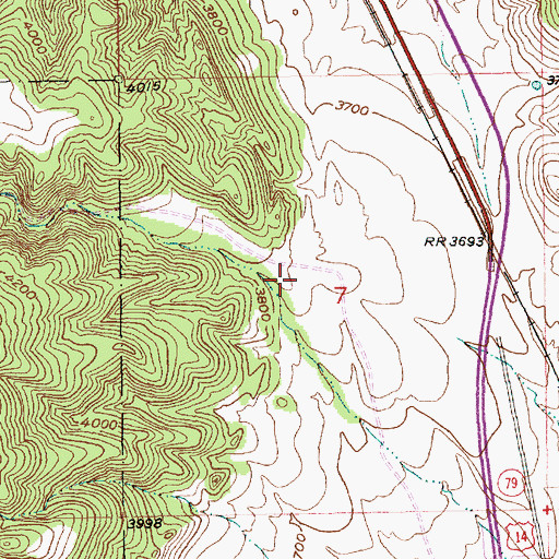 Topographic Map of Forbes Gulch, SD