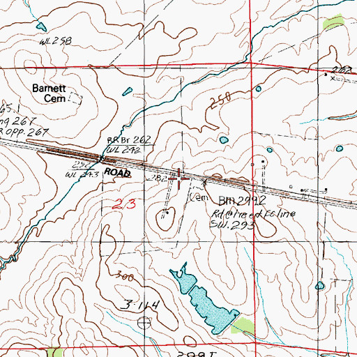 Topographic Map of Saint Matthew Church, AL