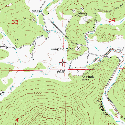 Topographic Map of Glen Erin Creek, SD
